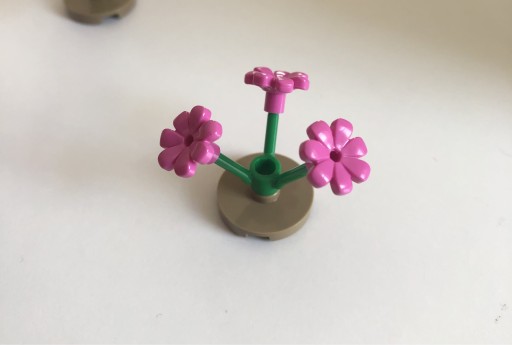 Zdjęcie oferty: LEGO Kwiatek z łodygą 32606 różowy+podstawka
