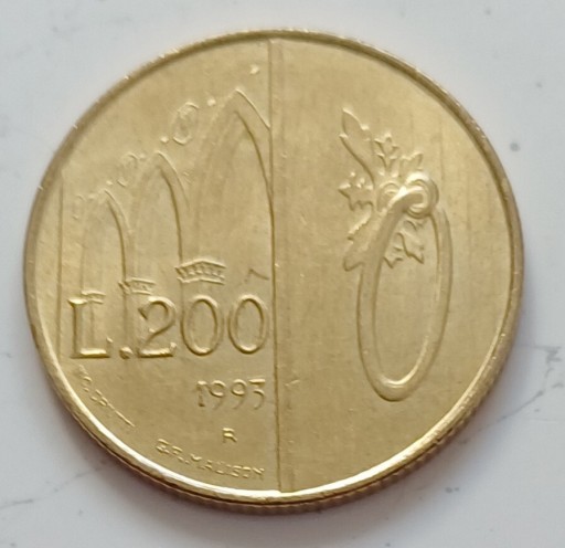 Zdjęcie oferty: San Marino - 200 lira - 1993r. 