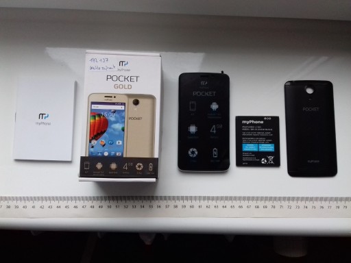 Zdjęcie oferty: Smartfon MyPhone Pocket Black w kartoniku, bardzo ładny stan, ładowanie dzi