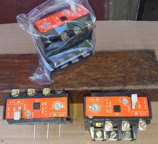 Zdjęcie oferty: Przekaźnik termiczny IR 1-1  1-1,7A  18 sztuk  NOWE (100PLN za całość)