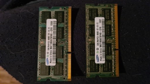 Zdjęcie oferty: Pamięć ram 4 GB 2x2GB pc3 8500s Samsung do laptopa