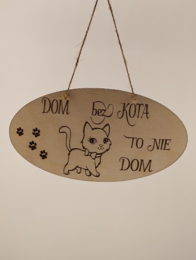 Zdjęcie oferty: Design Kot W Domu Na Ścianę Obraz Ramka Cat