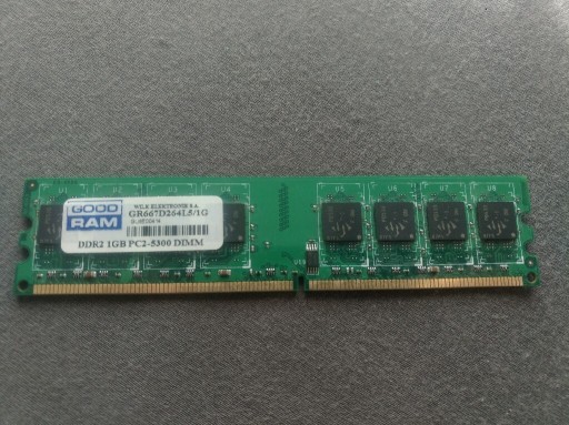 Zdjęcie oferty: Good Ram DDR2 1GB PC2-5300 DIMM