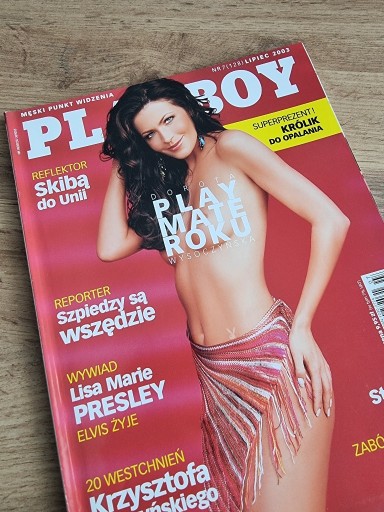 Zdjęcie oferty: Playboy 7 (128) lipiec 2003 - Dorota Wysoczyńska