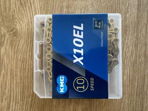 Zdjęcie oferty: Nowy Łańcuch KMC X10 EL GOLD Złoty Spinka BOX 10s