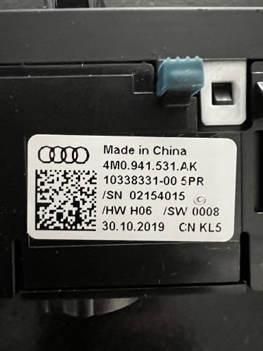 Zdjęcie oferty: Włącznik świateł Audi A5 USA 