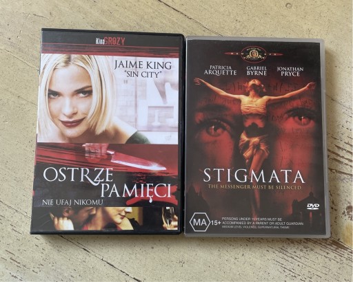 Zdjęcie oferty: Zestaw DVD Horrory, Stigmata i Ostrze Pamięci PL