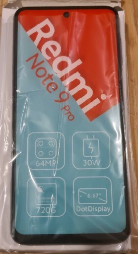 Zdjęcie oferty: Atrapa Xiaomi Redmi Note 9 Pro Nowa Twilight