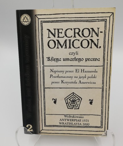 Zdjęcie oferty: Necronomicon - I polskie wydanie z 2000r. wyd. FOX