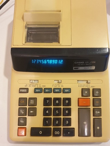 Zdjęcie oferty: Kolekcjonerski kalkulator CASIO DR-120N