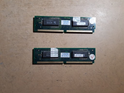 Zdjęcie oferty: PAMIĘCI SIMM        KOMPLET  2 SZTUK Retro