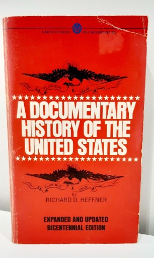 Zdjęcie oferty: A Documentary History of the United States Heffner