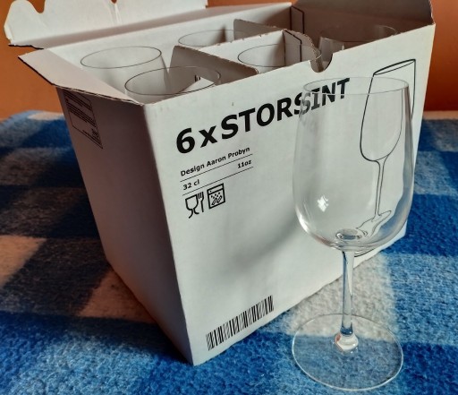 Zdjęcie oferty: IKEA STORSINT kieliszki do wina białego 32cl 6szt