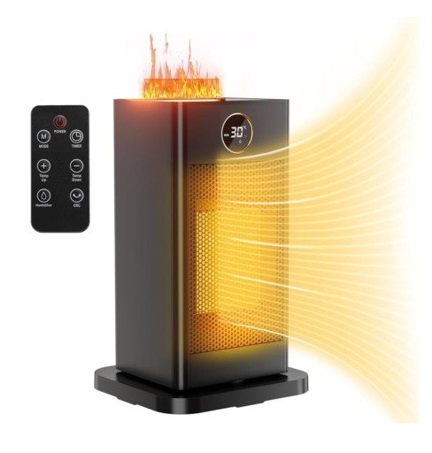 Zdjęcie oferty: Termowentylator 1500W z nawilżaniem i pilotem cichy 3 tryby timer