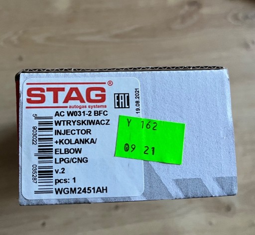 Zdjęcie oferty: AC STAG W-031 BFC WTRYSKIWACZE Z TRÓJNIKAMI 2 CYL