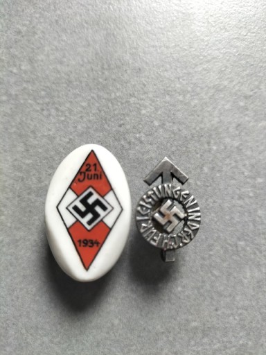 Zdjęcie oferty: Odznaki niemieckie HJ Hitlerjugend III Rzesza