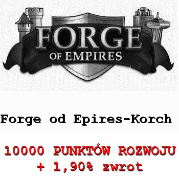 Zdjęcie oferty: Forge of Empires FOE 10000 PR + 1.9 zwrot Korch