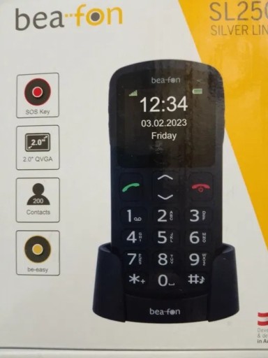 Zdjęcie oferty: Telefon komórkowy dla seniora Bea-fon SL250