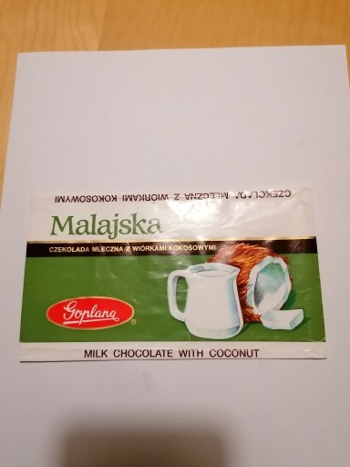 Zdjęcie oferty: Opakowanie czekolada Malajska Goplana 