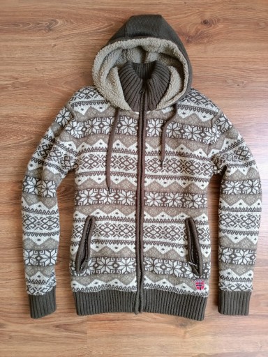 Zdjęcie oferty: Męski sweter norweski wzór roz M/L gruby góralski 
