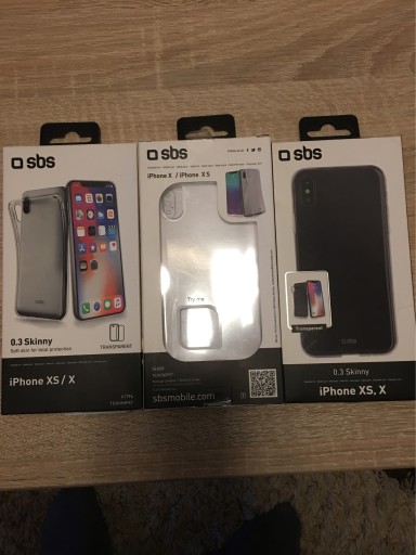 Zdjęcie oferty: Etui iPhone XS / X transparentne , nowe 