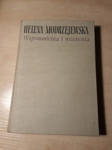 Zdjęcie oferty: Wspomnienia i wrażenia Helena Modrzejewska