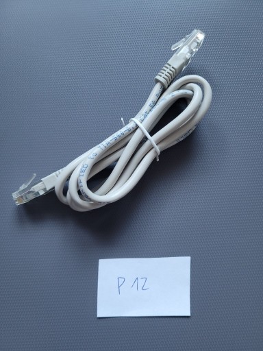 Zdjęcie oferty: Kabel sieciowy RJ-45 (LAN) kat.5e 1,2m szary