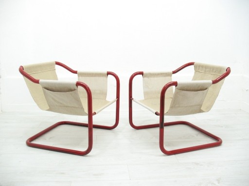 Zdjęcie oferty: Para rurkowych foteli, lata 70.