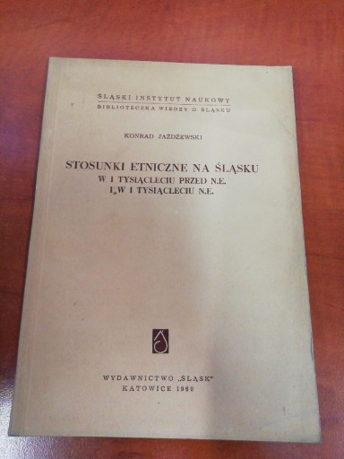 Zdjęcie oferty: Stosunki etniczne na Śląsku Jażdżewski 1960