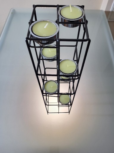 Zdjęcie oferty: Świecznik metalowy Tea Light Candle Holder 42 cm