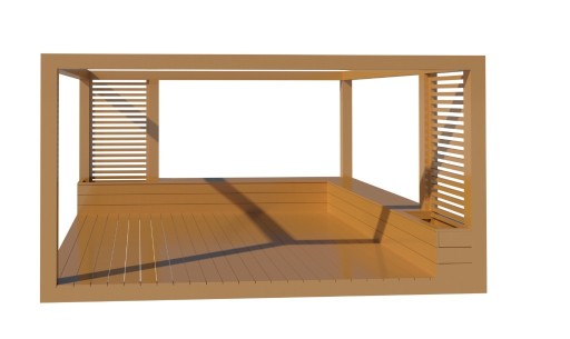 Zdjęcie oferty: Pergola drewniana z siedziskiem 2x2x2,5m