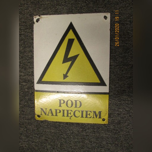 Zdjęcie oferty: Tablica informacyjna "POD NAPIĘCIEM"