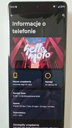 Zdjęcie oferty: Motorola Edge 50 Ultra 16GB 1TB 5G