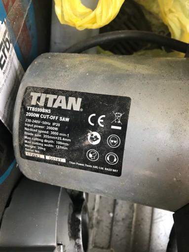 Zdjęcie oferty: Piła ukośnica przecinarka metalu Titan TTB599BNS