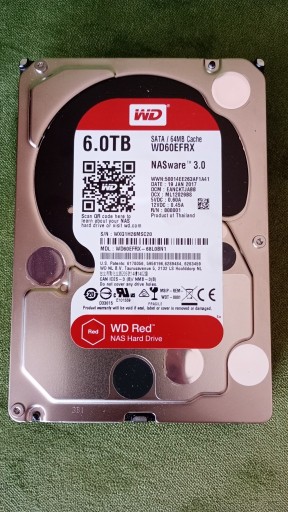 Zdjęcie oferty: WD RED 6TB WD60EFRX NASware 3.0