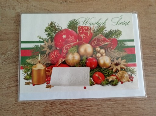 Zdjęcie oferty: Kartka świąteczna z kopertą, Boże Narodzenie