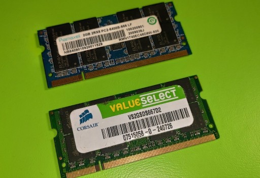 Zdjęcie oferty: Pamięć RAM laptop so-dimm DDR2 2x2GB