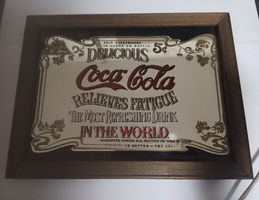 Zdjęcie oferty: !!LIMITOWANA!! Stalowa Reklama CocaCola na Lustrze