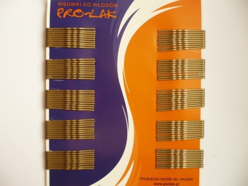 Zdjęcie oferty: Wsuwki krótkie złote 100 szt., wsuwka Pro-lak