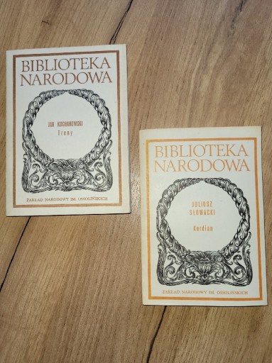 Zdjęcie oferty: TRENY Jan Kochanowski KORDIAN Juliusz Słowacki WYBÓR POEZJI Horacy