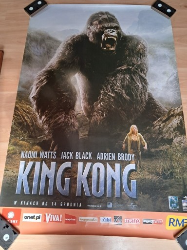 Zdjęcie oferty: KING KONG (jak GODZILLA) - MEGA Plakat 120x180 cm