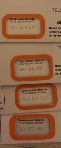 Zdjęcie oferty: Zestaw fajnych łatwych numerów telefonu