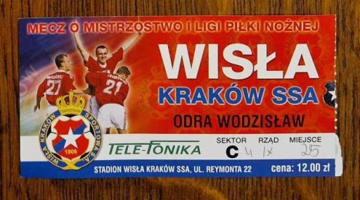 Zdjęcie oferty: Wisła Kraków - Odra Wodzisław