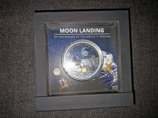 Zdjęcie oferty: Cook Islands 2019 20$ Moon Landing Apollo 11 3oz