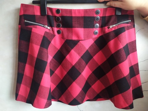 Zdjęcie oferty: czerwona mini spódniczka w kratę