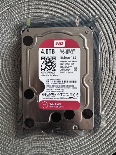 Zdjęcie oferty: WD40EFRX 4Tb Wd Red