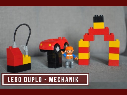 Zdjęcie oferty: Klocki Lego Duplo - Mechanik - Samochód, figurka