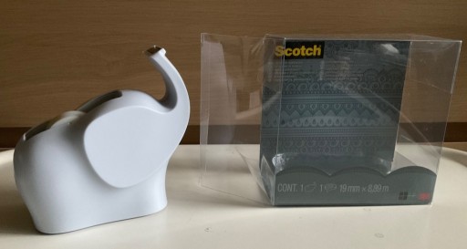 Zdjęcie oferty: Podajnik do taśmy Scotch w kształcie słonia + taśm