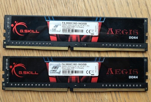 Zdjęcie oferty: Pamięć RAM G.Skill Aegis DDR4 16GB (2X8GB)3000MHz 