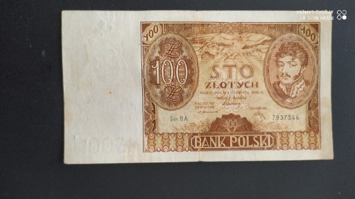 Zdjęcie oferty: Banknot 100 zl , 2 czerwca  1932 r.